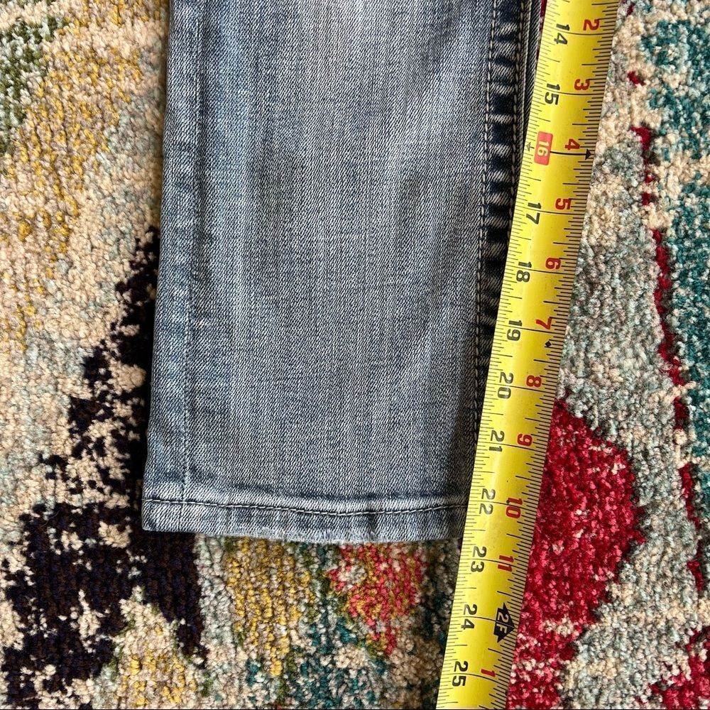 Miss Me Signature Cropped jeans geometric embroidered pockets rhinestones Y2K - Picture 15 of 15